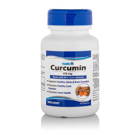 Healthvit Curcumin 475 mg, 60 Capsules Price, Uses, Side Effects ...