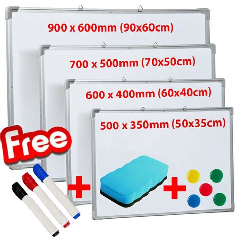 Small Whiteboard Magnetic White Board With Aluminum Frame 20 X 30cm