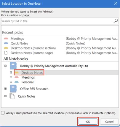 Image result for How to Print OneNote