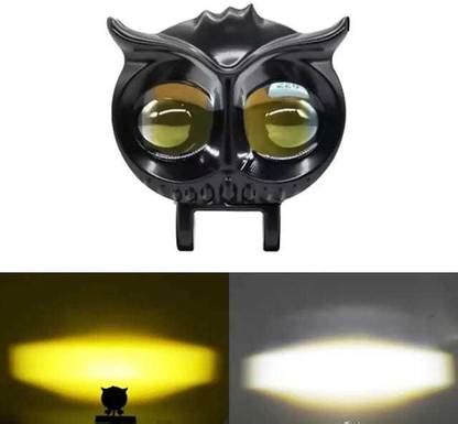 TRP Traders 2 Led OWL Shape HJG Fog Yellow-White light Low & High Beam ...