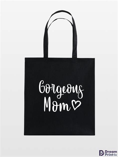 Gorgeous Tote Bag Mom, Mothers Day Gift, Canvas Shoulder Bag, Mom Life ...