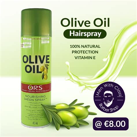 Olive Oil Hair Spray - Men With Class Barber Shop