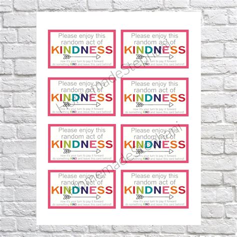 Kindness Notes Printable