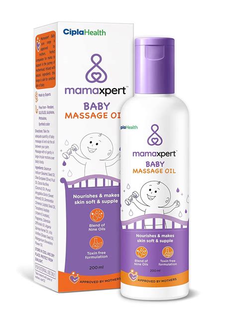 Amazon.in: Buy Cipla Mamaxpert Baby Massage Oil 200ml, Made by Experts ...