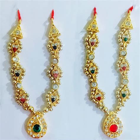Brij Sugandha Golden Pearl Mala Set Of 2 For Radha | Desertcart INDIA