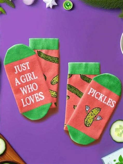 Disney 1 Pair Of Men's Funny Pickle Socks - Novelty Gifts For Pickle ...