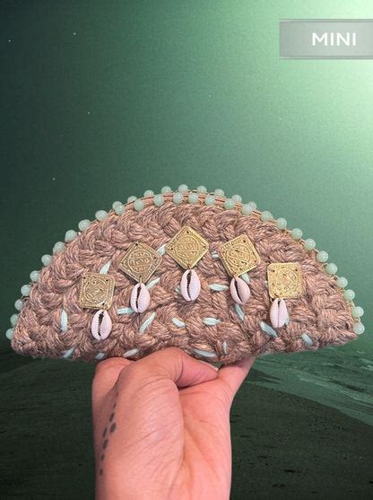 Mini Half Moon ~ Sea Shell Coin Bag | Dhaaga Life