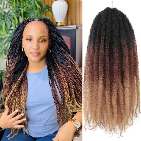 Amazon.com : 8 Packs Marley Twist Braiding Hair 18 Inch Ombre Cuban ...