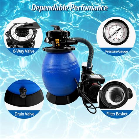 Jacgood 13 Pool Sand Filter 3/4HP, Sand Filter Pump for India | Ubuy