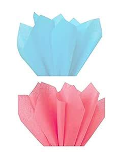 3A Featuretail 10 Baby Pink and 10 Light Blue Tissue Paper for Gift ...