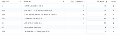 React Native Table 的图像结果