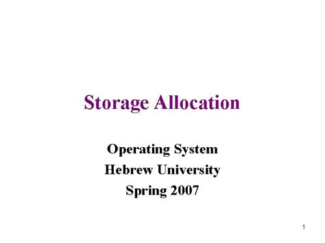 Image result for Storage Allocation OS