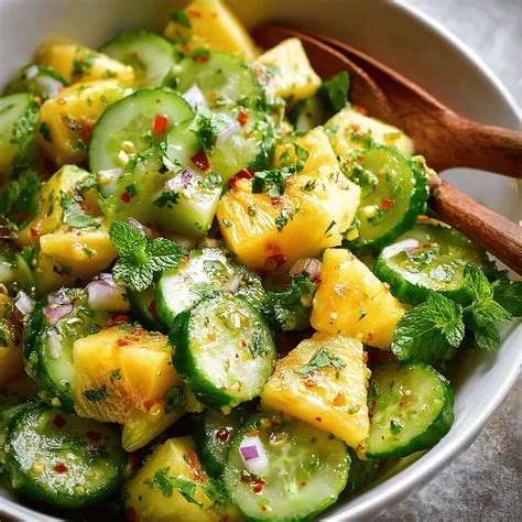 Pineapple Cucumber Salad