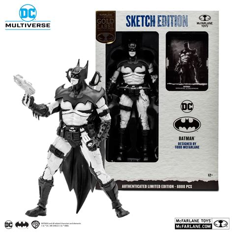 DC Multiverse 7 Inch Action Figure - Batman by Todd McFarlane (Line Art ...
