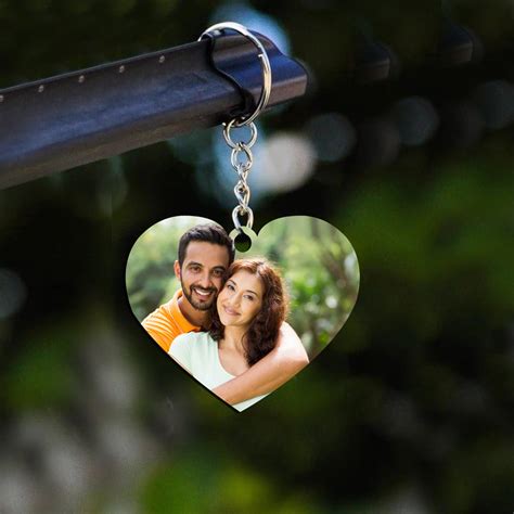 Heart Keychain, Custom Keychain , Keychain with Name, Photo Keychain ...