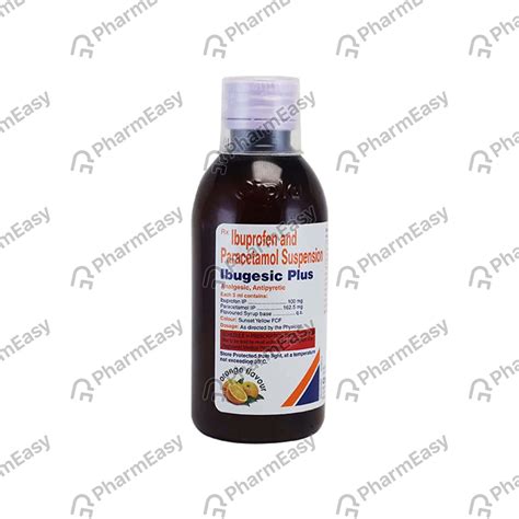 Ibugesic Plus Orange Flavour Bottle Of 60ml Suspension: Uses, Side ...