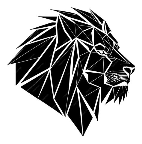 Geometric Lion Head