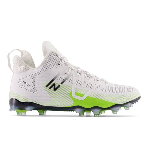 New Balance Freeze 4 White Neon Green/Black Lacrosse Cleats | Top ...