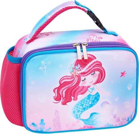 Amazon.com: WAWSAM Mermaid Lunch Box for Girls - Insulated Pink Girls ...