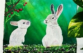 Image result for Rabbit Painting