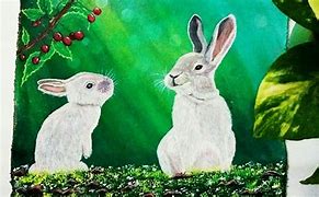 Image result for Simple Rabbit Painting