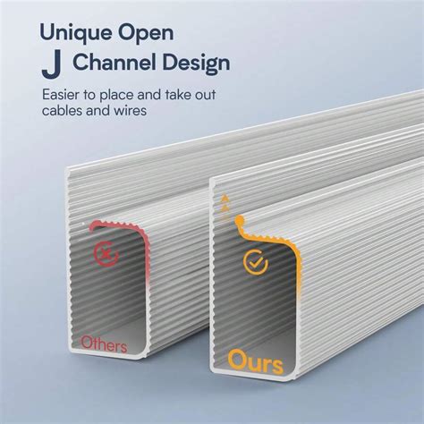 15.7in Under Desk Cable Management,Cable Management Under Desk,Easy ...