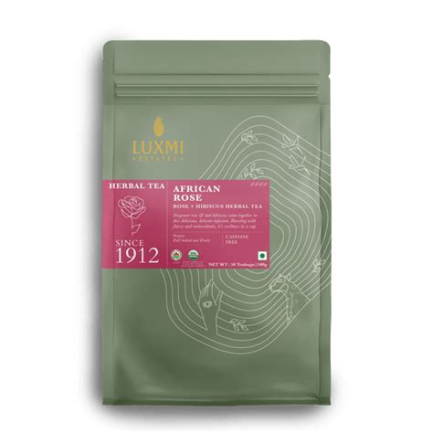 Shop Organic African Rose Herbal Tea Bags – Luxmi Estates
