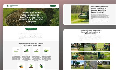 Lawn Care & Mowing Website Templates | Best Gardening Designs | Zarla