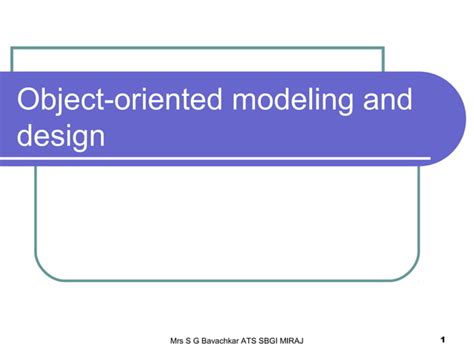 Object-Oriented Modeling 的图像结果
