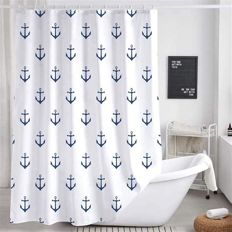 Amazon.com: Lush Decor Shower Curtain, Beach-Themed Bathroom ...