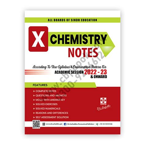 CHEMISTRY Notes For Class X – Class 10 By Dr Saifuddin – CBPBOOK