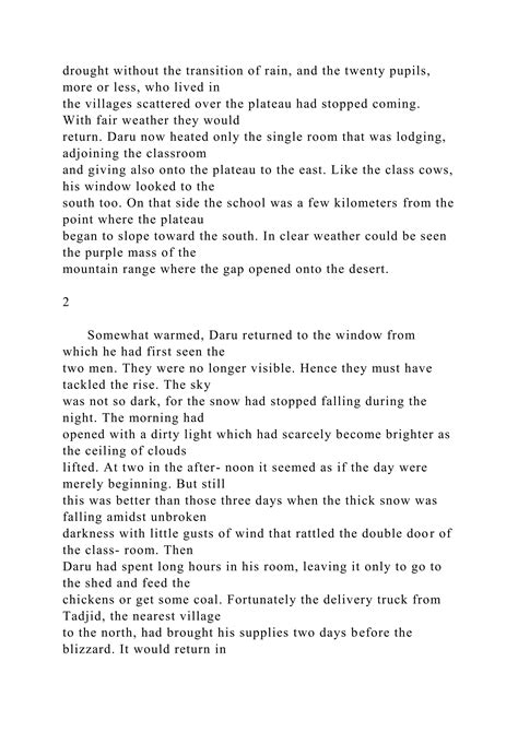 The Guest by Albert Camus. Translated by Justin OB.docx