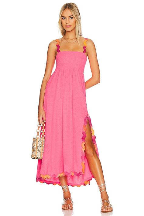 Sundress Tina Midi Dress in Fuchsia | REVOLVE