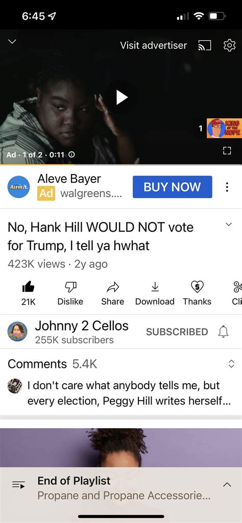 Youtuber Johnny 2 Cellos : r/KingOfTheHill
