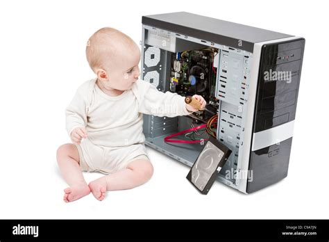 Image result for Child Open Old Computer
