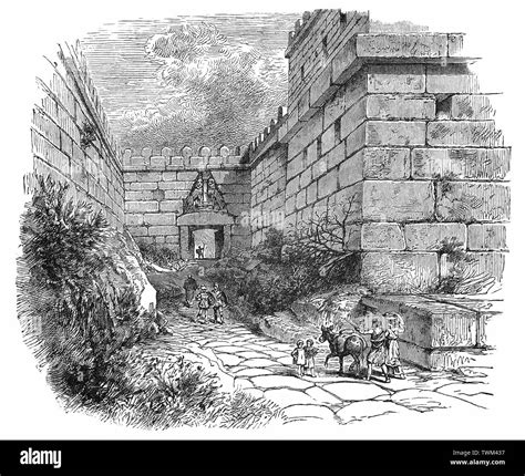 Mycenae citadel ancient greece Cut Out Stock Images & Pictures - Alamy