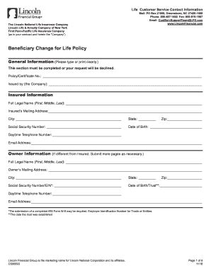 2018-2025 Form Lincoln CS06893 Fill Online, Printable, Fillable, Blank ...
