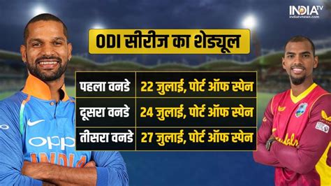 IND vs WI ODI Squad Shikhar Dhawan becomes captain Shubman Gill ...