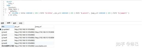 Mysql+ Java+ Set JSON 的图像结果