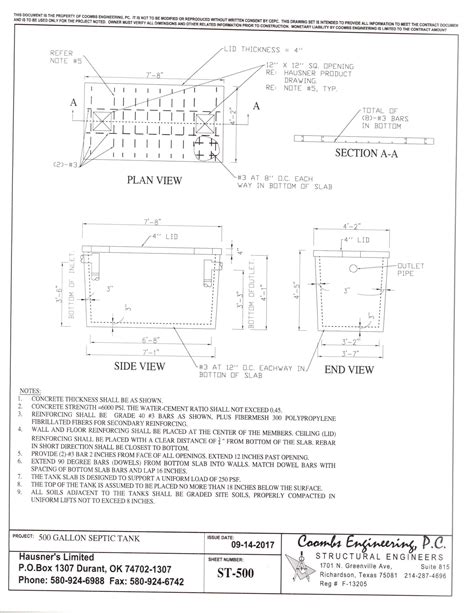 500 Gallon Septic Tank - Go Hausner