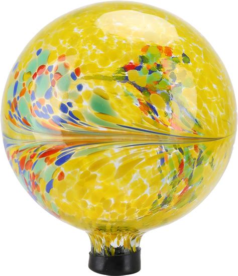 Amazon.com: Wonder Solar 10 Inch Gazing Ball Glass Reflective Garden ...