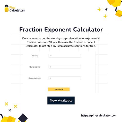 Pine Calculator on LinkedIn: #fraction_exponent_calculator #fractional ...