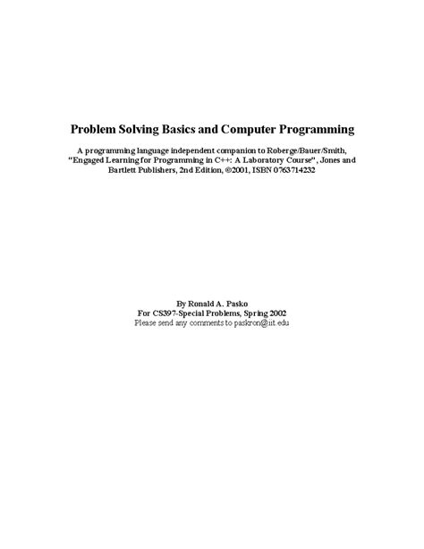 Problem Solving - its useful - Problem Solving Basics and Computer ...
