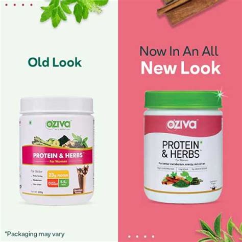 OZiva Protein & Herbs, Women (Natural Protein Powder with Ayurvedic ...