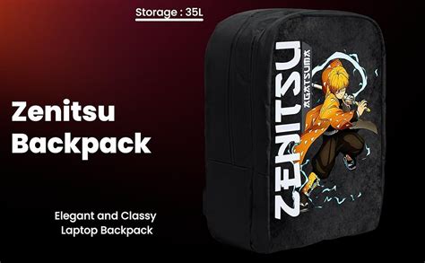 Buy Bagbros Anime Bagpack ZENITSU Laptop Backpack Demon Slayer Anime ...