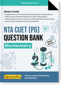 Nta Cuet (Pg) Question Bank : Biochemistry (Edition1st): Buy Nta Cuet ...