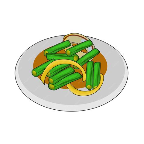 Cooked Green Beans Clip Art