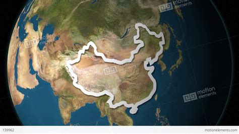 Dramatic Zoom Into China