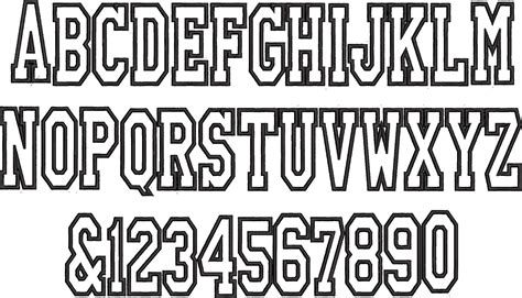 Sports Font Block Letters