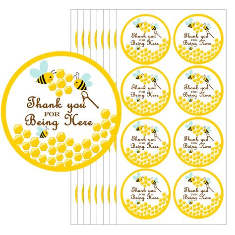 Buy Top label Thank You for Being Here Honey Label,Bumble Bee Baby ...